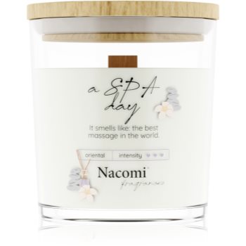 Nacomi Soy Candle Home Fragrances lumânare parfumată cu fitil din lemn - imagine 2